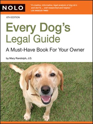 cover image of Every Dog's Legal Guide